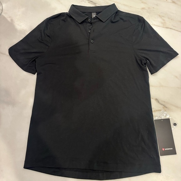 lululemon athletica Other - lululemon NWT Men's Black Evolution short sleeve polo shirt size medium